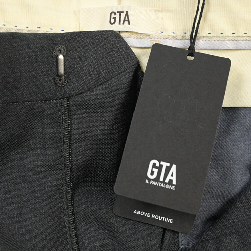 SALE｜GTA “HARRY” ウール100% ツータックスラックス / COMFORT FIT ダークグレー 48 | GUARDAROBA MILANO OFFICIAL STORE