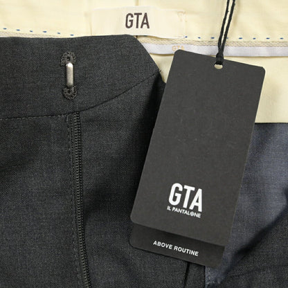 SALE｜GTA “HARRY” ウール100% ツータックスラックス / COMFORT FIT ダークグレー 48 | GUARDAROBA MILANO OFFICIAL STORE