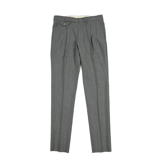 SALE｜GTA “HARRY” ウール100% ツータックスラックス / COMFORT FIT グレー 46 | GUARDAROBA MILANO OFFICIAL STORE