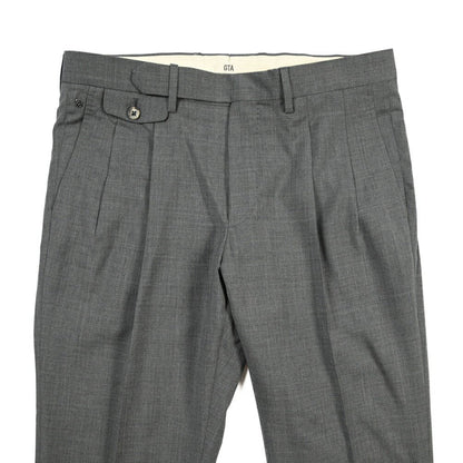 SALE｜GTA “HARRY” ウール100% ツータックスラックス / COMFORT FIT グレー 46 | GUARDAROBA MILANO OFFICIAL STORE