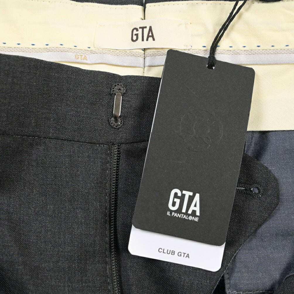 SALE｜GTA “HARRY” ウール100% ツータックスラックス / COMFORT FIT ダークグレー 48 | GUARDAROBA MILANO OFFICIAL STORE