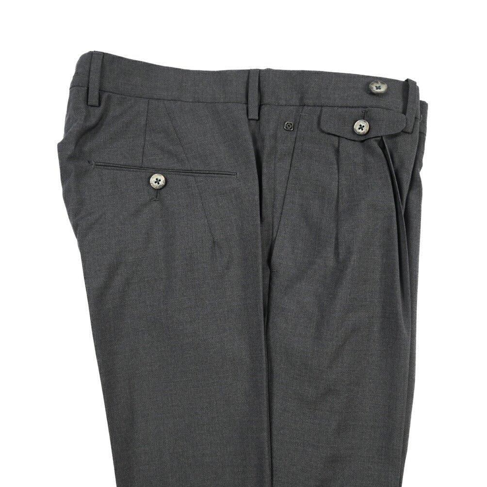 SALE｜GTA “HARRY” ウール100% ツータックスラックス / COMFORT FIT ダークグレー 48 | GUARDAROBA MILANO OFFICIAL STORE