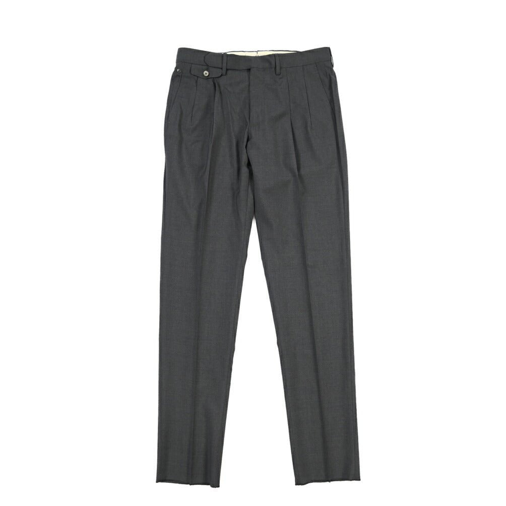 SALE｜GTA “HARRY” ウール100% ツータックスラックス / COMFORT FIT ダークグレー 48 | GUARDAROBA MILANO OFFICIAL STORE