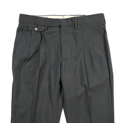 SALE｜GTA “HARRY” ウール100% ツータックスラックス / COMFORT FIT ダークグレー 48 | GUARDAROBA MILANO OFFICIAL STORE