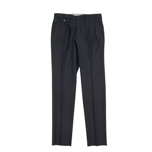 SALE｜GTA “HARRY” ウール100% ツータックスラックス / COMFORT FIT ネイビー 46 | GUARDAROBA MILANO OFFICIAL STORE