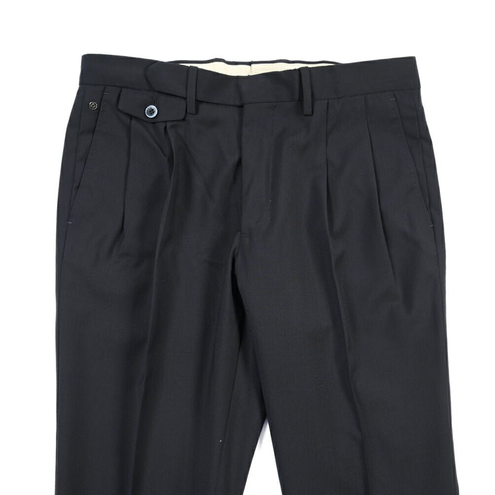 SALE｜GTA “HARRY” ウール100% ツータックスラックス / COMFORT FIT ネイビー 46 | GUARDAROBA MILANO OFFICIAL STORE