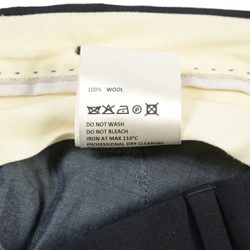 SALE｜GTA “HARRY” ウール100% ツータックスラックス / COMFORT FIT ネイビー 46 | GUARDAROBA MILANO OFFICIAL STORE