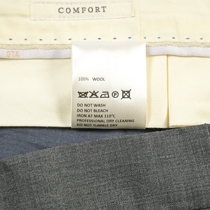 SALE｜GTA “HERRICK” ウール100% ツータックスラックス / COMFORT FIT グレー 46 | GUARDAROBA MILANO OFFICIAL STORE