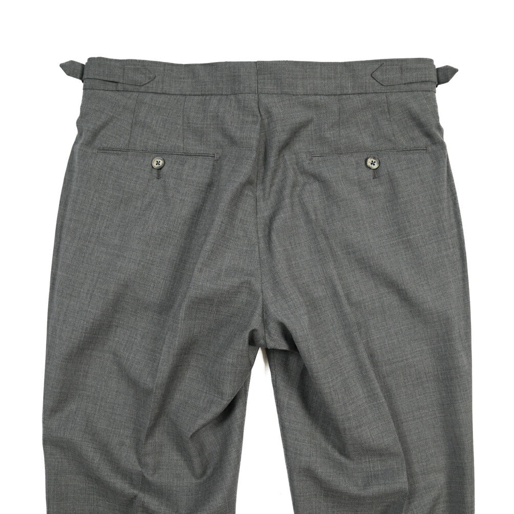 SALE｜GTA “HERRICK” ウール100% ツータックスラックス / COMFORT FIT グレー 46 | GUARDAROBA MILANO OFFICIAL STORE