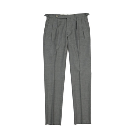 SALE｜GTA “HERRICK” ウール100% ツータックスラックス / COMFORT FIT グレー 46 | GUARDAROBA MILANO OFFICIAL STORE
