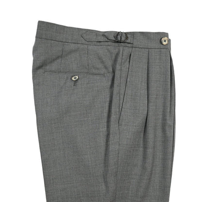 SALE｜GTA “HERRICK” ウール100% ツータックスラックス / COMFORT FIT グレー 46 | GUARDAROBA MILANO OFFICIAL STORE