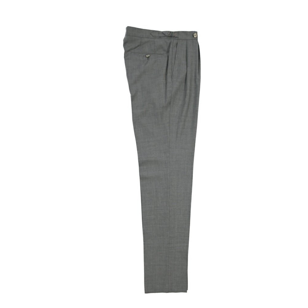SALE｜GTA “HERRICK” ウール100% ツータックスラックス / COMFORT FIT グレー 46 | GUARDAROBA MILANO OFFICIAL STORE