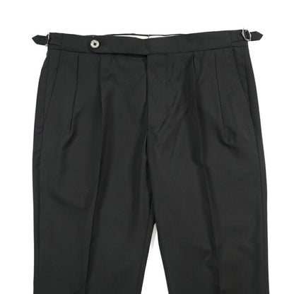 SALE｜GTA “HERRICK” ウール100% ツータックスラックス / COMFORT FIT ブラック 44 | GUARDAROBA MILANO OFFICIAL STORE