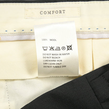 SALE｜GTA “HERRICK” ウール100% ツータックスラックス / COMFORT FIT ブラック 44 | GUARDAROBA MILANO OFFICIAL STORE