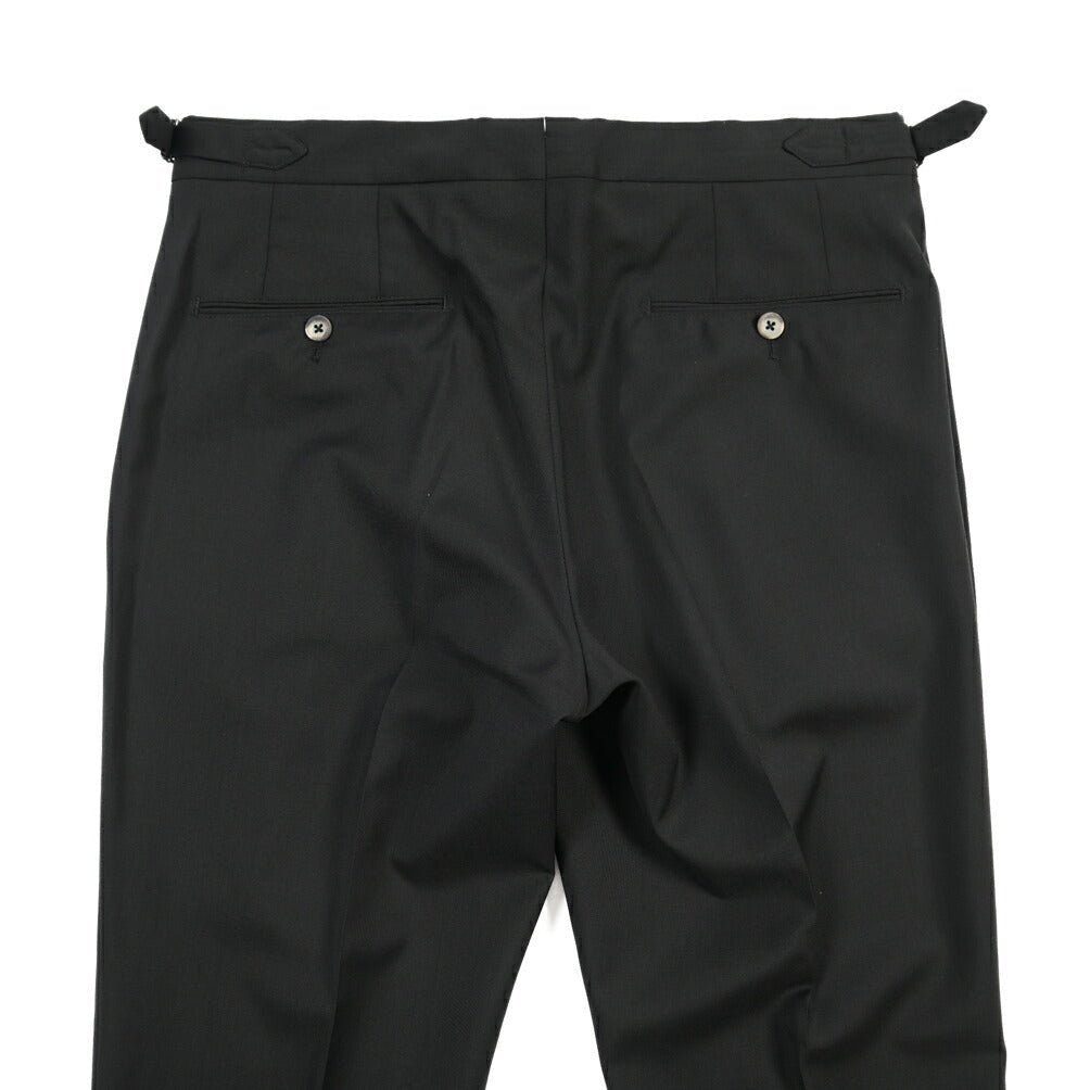 SALE｜GTA “HERRICK” ウール100% ツータックスラックス / COMFORT FIT ブラック 44 | GUARDAROBA MILANO OFFICIAL STORE