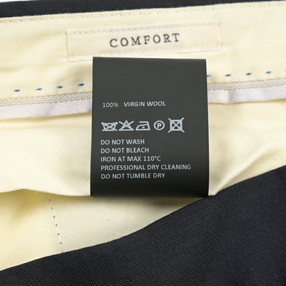 SALE｜GTA “HERRICK” ヴァージンウール100% ツータックスラックス / COMFORT FIT ネイビー 48 | GUARDAROBA MILANO OFFICIAL STORE