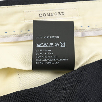 SALE｜GTA “HERRICK” ヴァージンウール100% ツータックスラックス / COMFORT FIT ネイビー 48 | GUARDAROBA MILANO OFFICIAL STORE
