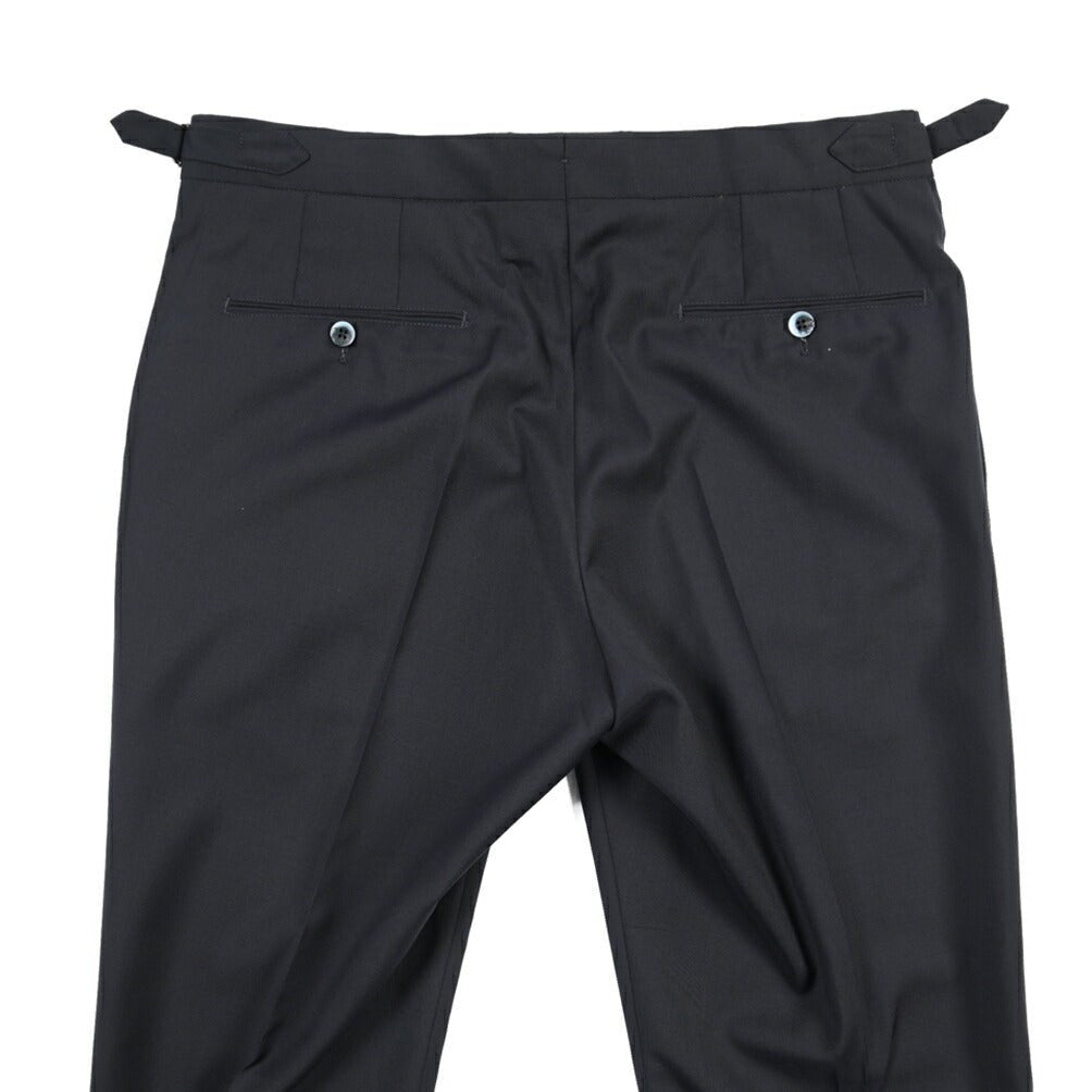 SALE｜GTA “HERRICK” ヴァージンウール100% ツータックスラックス / COMFORT FIT ネイビー 48 | GUARDAROBA MILANO OFFICIAL STORE