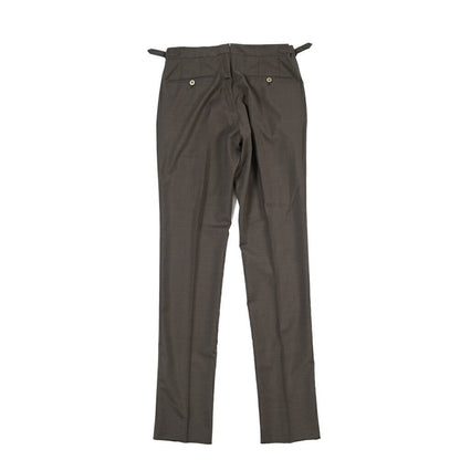 SALE｜GTA “HERRICK” ヴァージンウール100% ツータックスラックス / COMFORT FIT ダークブラウン 48 | GUARDAROBA MILANO OFFICIAL STORE