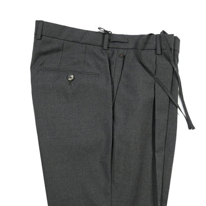 SALE｜GTA “HERRICK JOG” ヴァージンウール100% インドローコード付きジョガーパンツ / SLIM FIT ダークグレー 50 | GUARDAROBA MILANO OFFICIAL STORE