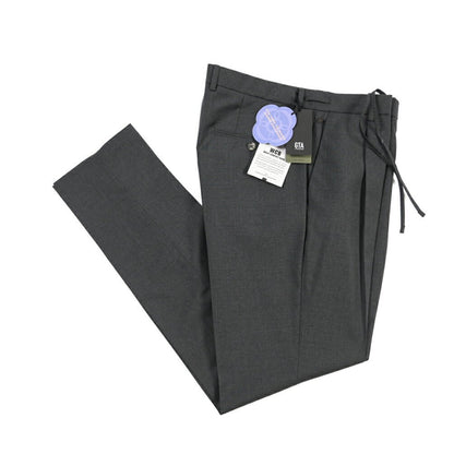 SALE｜GTA “HERRICK JOG” ヴァージンウール100% インドローコード付きジョガーパンツ / SLIM FIT ダークグレー 50 | GUARDAROBA MILANO OFFICIAL STORE