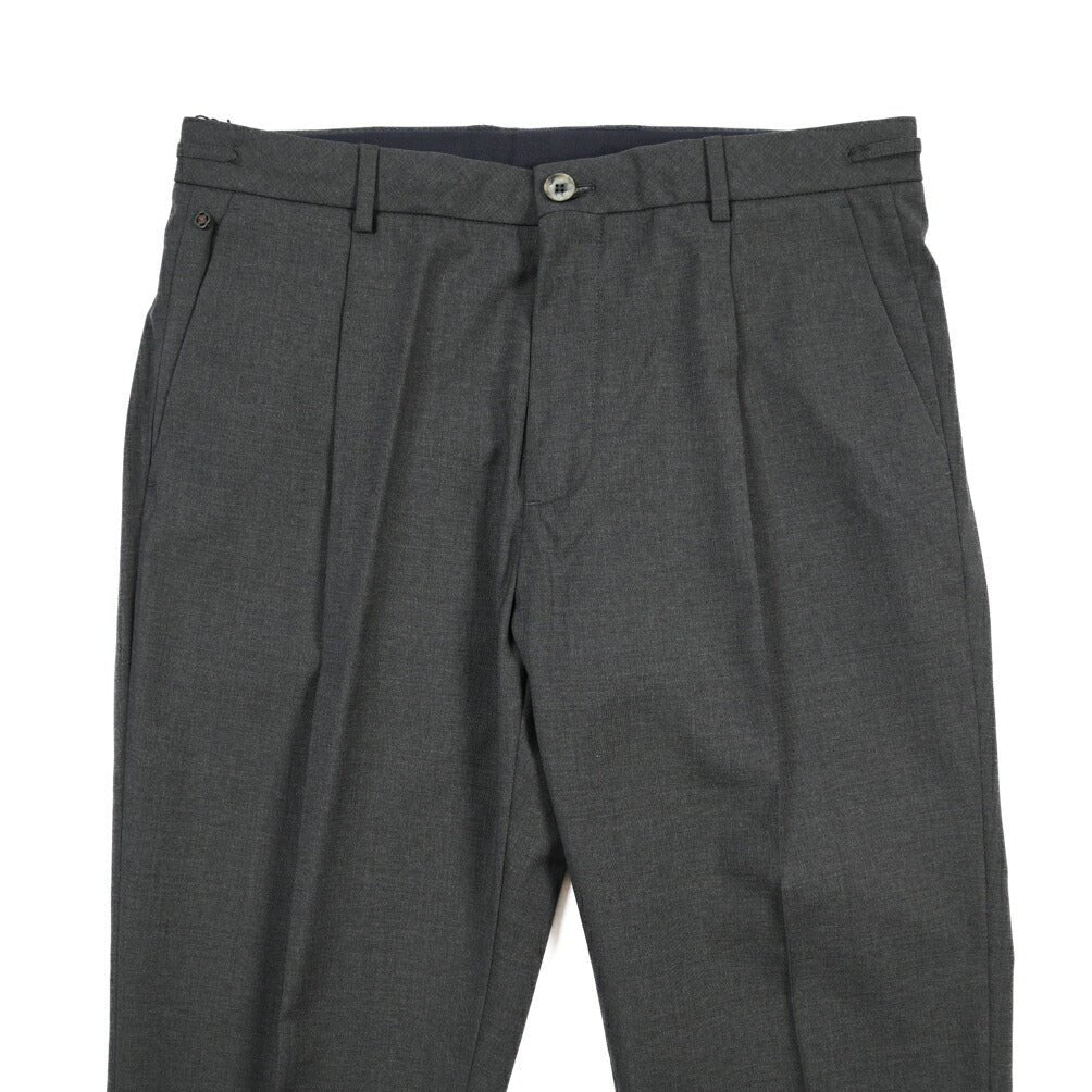 SALE｜GTA “HERRICK JOG” ヴァージンウール100% インドローコード付きジョガーパンツ / SLIM FIT ダークグレー 50 | GUARDAROBA MILANO OFFICIAL STORE