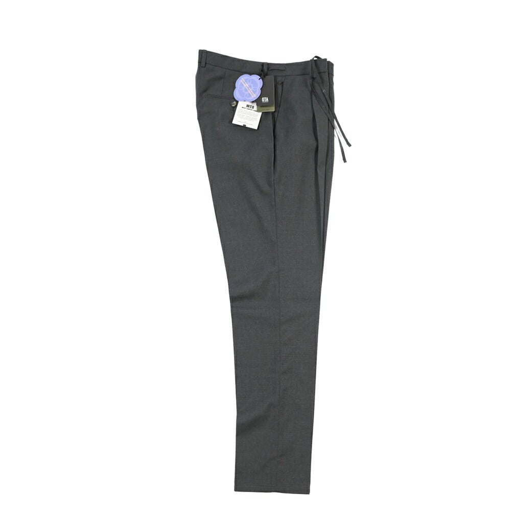 SALE｜GTA “HERRICK JOG” ヴァージンウール100% インドローコード付きジョガーパンツ / SLIM FIT ダークグレー 50 | GUARDAROBA MILANO OFFICIAL STORE