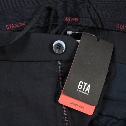 SALE｜GTA “HERRICK JOG” ヴァージンウール100% インドローコード付きジョガーパンツ / SLIM FIT ネイビー 48 | GUARDAROBA MILANO OFFICIAL STORE