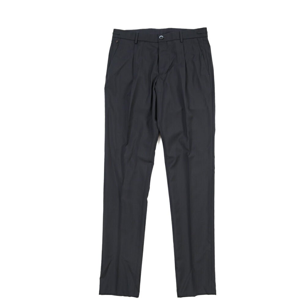 SALE｜GTA “HERRICK JOG” ヴァージンウール100% インドローコード付きジョガーパンツ / SLIM FIT ネイビー 48 | GUARDAROBA MILANO OFFICIAL STORE