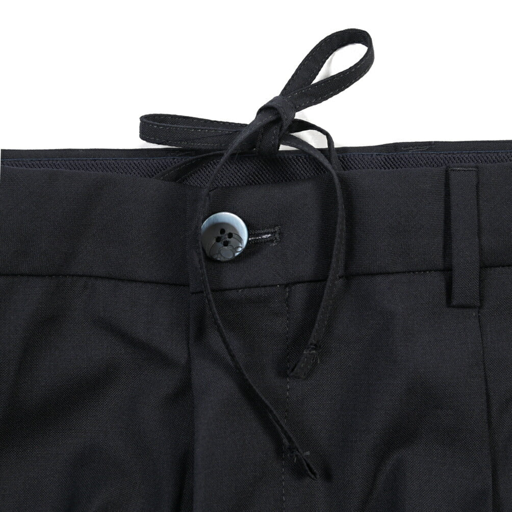 SALE｜GTA “HERRICK JOG” ヴァージンウール100% インドローコード付きジョガーパンツ / SLIM FIT ネイビー 48 | GUARDAROBA MILANO OFFICIAL STORE