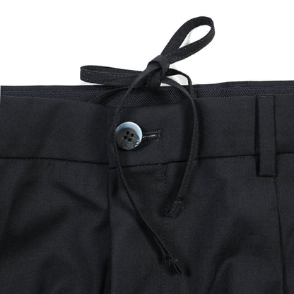 SALE｜GTA “HERRICK JOG” ヴァージンウール100% インドローコード付きジョガーパンツ / SLIM FIT ネイビー 48 | GUARDAROBA MILANO OFFICIAL STORE