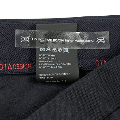 SALE｜GTA “HERRICK JOG” ヴァージンウール100% インドローコード付きジョガーパンツ / SLIM FIT ネイビー 48 | GUARDAROBA MILANO OFFICIAL STORE