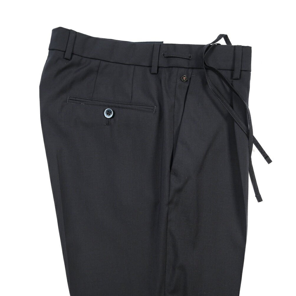 SALE｜GTA “HERRICK JOG” ヴァージンウール100% インドローコード付きジョガーパンツ / SLIM FIT ネイビー 48 | GUARDAROBA MILANO OFFICIAL STORE