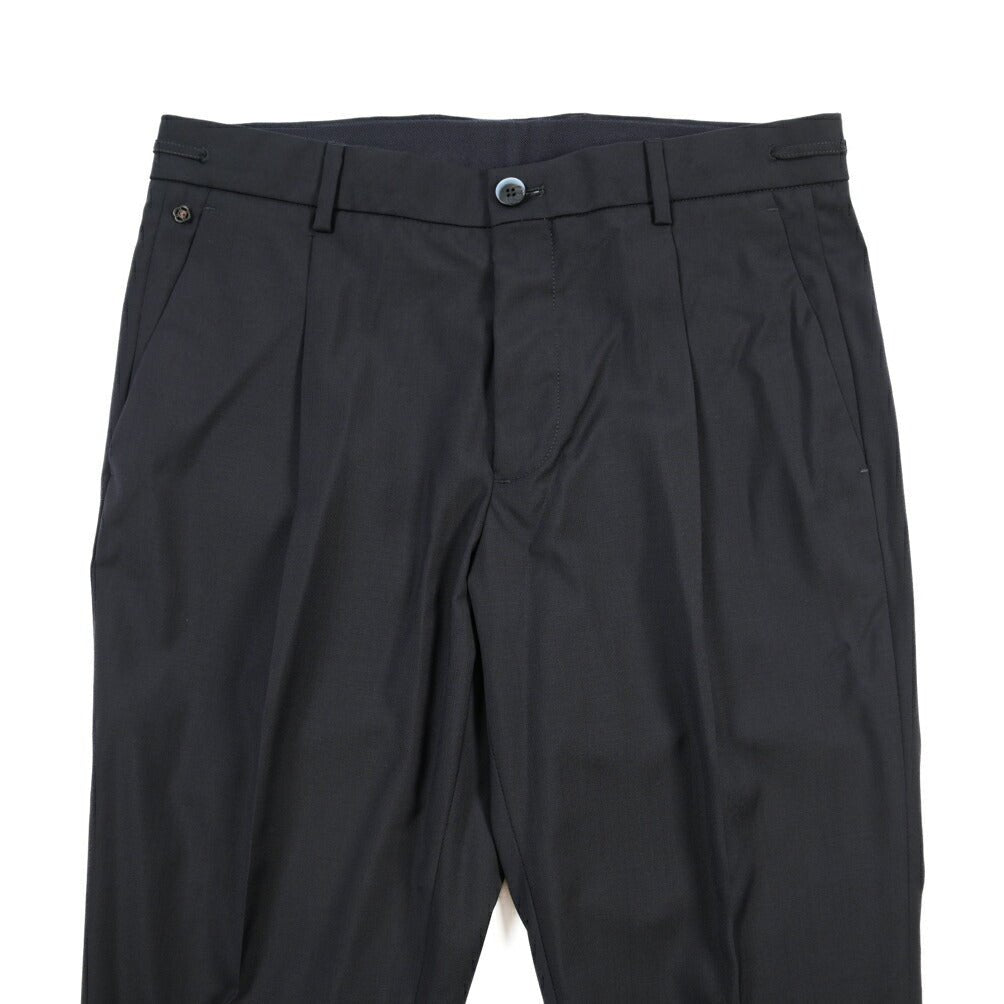 SALE｜GTA “HERRICK JOG” ヴァージンウール100% インドローコード付きジョガーパンツ / SLIM FIT ネイビー 48 | GUARDAROBA MILANO OFFICIAL STORE