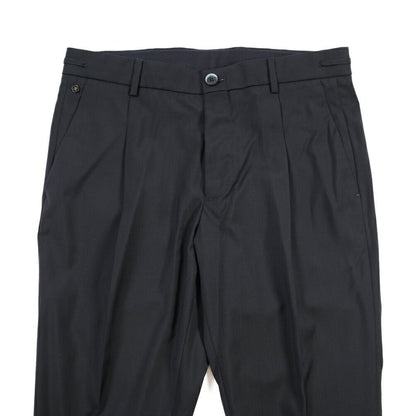 SALE｜GTA “HERRICK JOG” ヴァージンウール100% インドローコード付きジョガーパンツ / SLIM FIT ネイビー 48 | GUARDAROBA MILANO OFFICIAL STORE