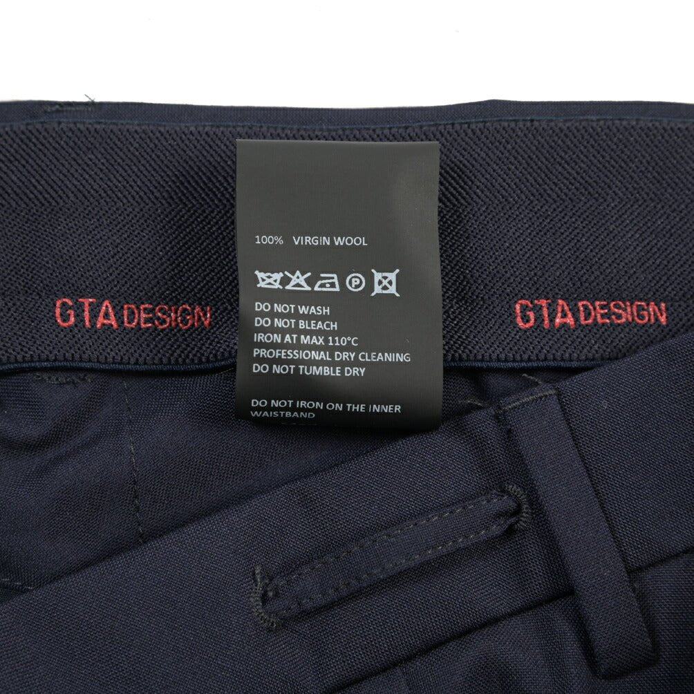 SALE｜GTA “HERRICK JOG” ヴァージンウール100% インドローコード付きジョガーパンツ / SLIM FIT ネイビー 44 | GUARDAROBA MILANO OFFICIAL STORE