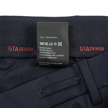 SALE｜GTA “HERRICK JOG” ヴァージンウール100% インドローコード付きジョガーパンツ / SLIM FIT ネイビー 44 | GUARDAROBA MILANO OFFICIAL STORE