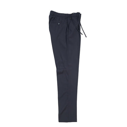 SALE｜GTA “HERRICK JOG” ヴァージンウール100% インドローコード付きジョガーパンツ / SLIM FIT ネイビー 44 | GUARDAROBA MILANO OFFICIAL STORE