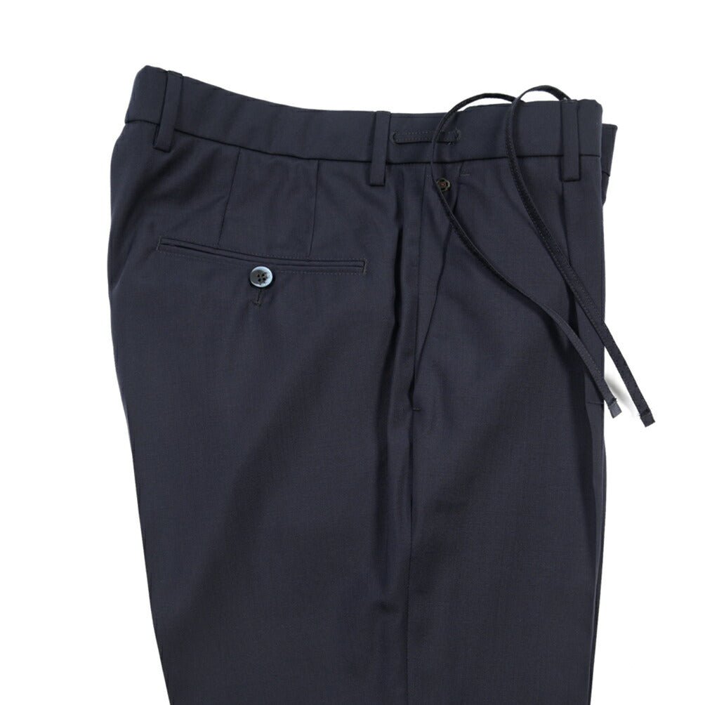 SALE｜GTA “HERRICK JOG” ヴァージンウール100% インドローコード付きジョガーパンツ / SLIM FIT ネイビー 44 | GUARDAROBA MILANO OFFICIAL STORE