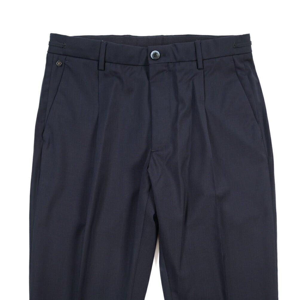 SALE｜GTA “HERRICK JOG” ヴァージンウール100% インドローコード付きジョガーパンツ / SLIM FIT ネイビー 44 | GUARDAROBA MILANO OFFICIAL STORE