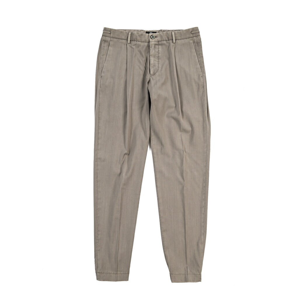 SALE｜GTA “HERRICK JOG NEW” ヴァージンウール100% ドローコード付きジョガーパンツ / COMFORT FIT グレージュ 46 | GUARDAROBA MILANO OFFICIAL STORE
