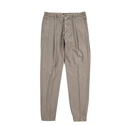SALE｜GTA “HERRICK JOG NEW” ヴァージンウール100% ドローコード付きジョガーパンツ / COMFORT FIT グレージュ 46 | GUARDAROBA MILANO OFFICIAL STORE