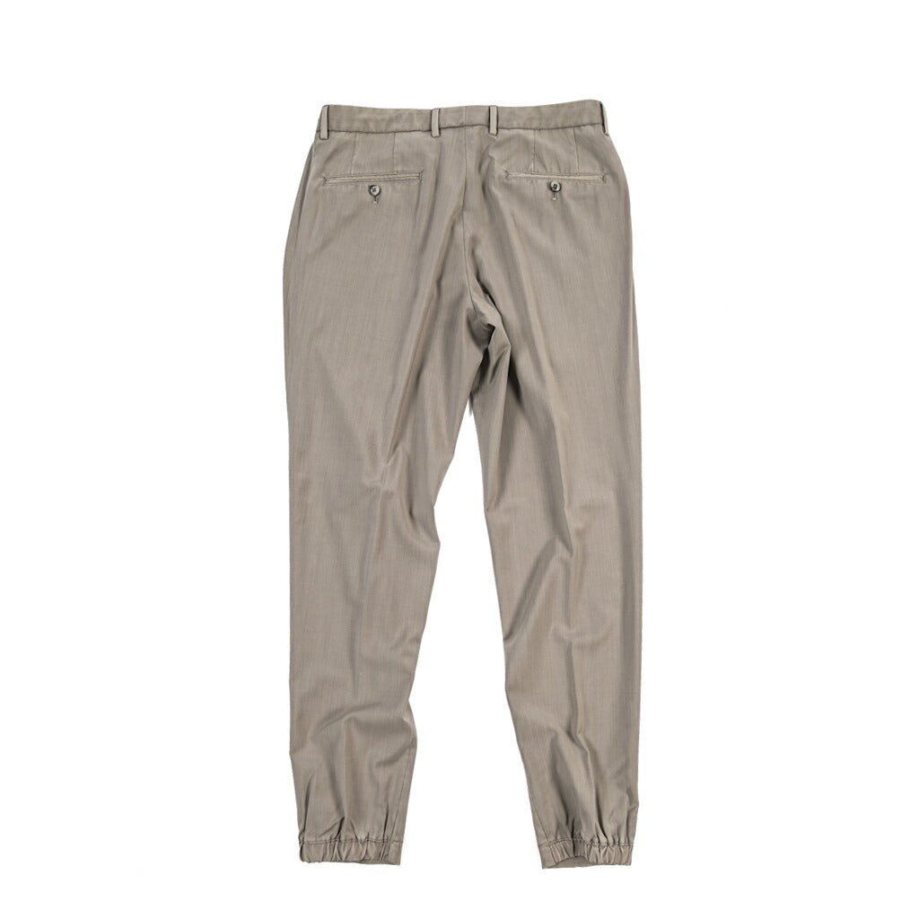 SALE｜GTA “HERRICK JOG NEW” ヴァージンウール100% ドローコード付きジョガーパンツ / COMFORT FIT グレージュ 46 | GUARDAROBA MILANO OFFICIAL STORE