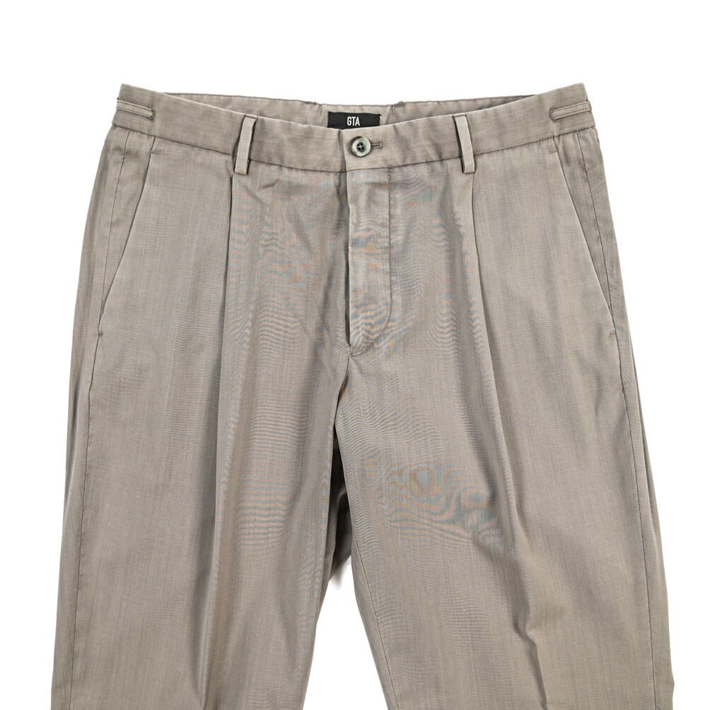 SALE｜GTA “HERRICK JOG NEW” ヴァージンウール100% ドローコード付きジョガーパンツ / COMFORT FIT グレージュ 46 | GUARDAROBA MILANO OFFICIAL STORE
