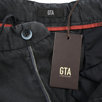 SALE｜GTA “HERRICK JOG NEW” ヴァージンウール100% ドローコード付きジョガーパンツ / COMFORT FIT ネイビー 48 | GUARDAROBA MILANO OFFICIAL STORE