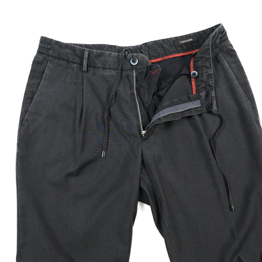 SALE｜GTA “HERRICK JOG NEW” ヴァージンウール100% ドローコード付きジョガーパンツ / COMFORT FIT ネイビー 48 | GUARDAROBA MILANO OFFICIAL STORE