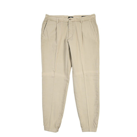 SALE｜GTA “HERRICK JOG NEW” ストレッチコットン ドローコード付きジョガーパンツ / COMFORT FIT ベージュ 50 | GUARDAROBA MILANO OFFICIAL STORE