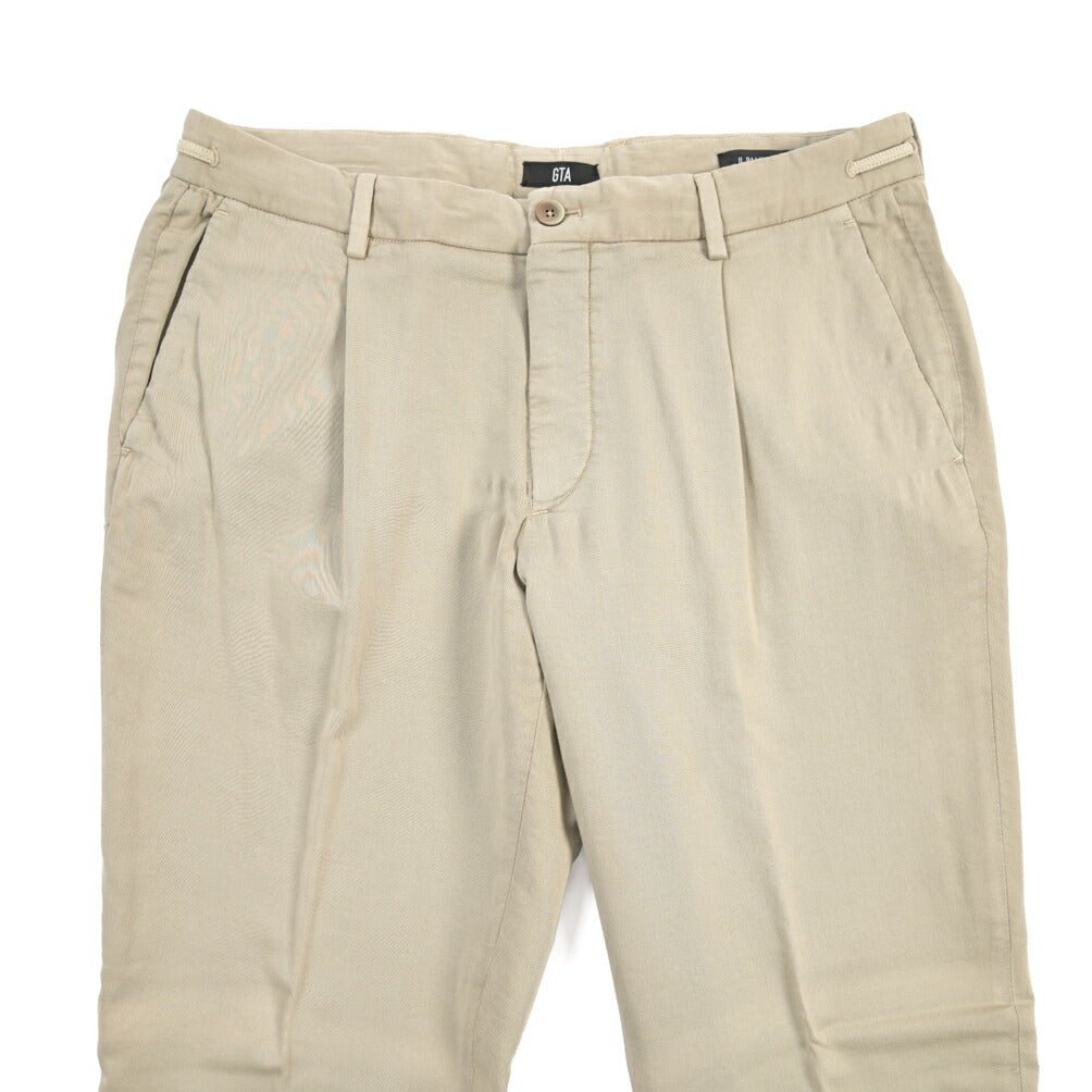 SALE｜GTA “HERRICK JOG NEW” ストレッチコットン ドローコード付きジョガーパンツ / COMFORT FIT ベージュ 50 | GUARDAROBA MILANO OFFICIAL STORE