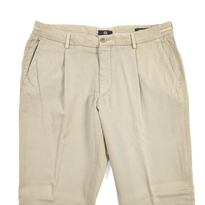 SALE｜GTA “HERRICK JOG NEW” ストレッチコットン ドローコード付きジョガーパンツ / COMFORT FIT ベージュ 50 | GUARDAROBA MILANO OFFICIAL STORE