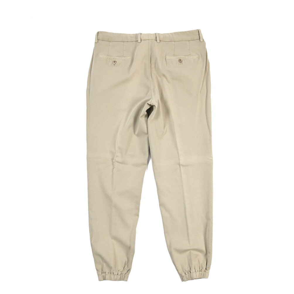 SALE｜GTA “HERRICK JOG NEW” ストレッチコットン ドローコード付きジョガーパンツ / COMFORT FIT ベージュ 50 | GUARDAROBA MILANO OFFICIAL STORE